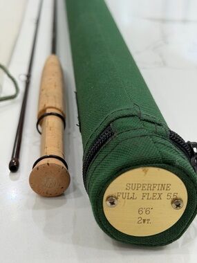 Superfine Full Flex 5.5 Fly Fishing Rod - Green Tube